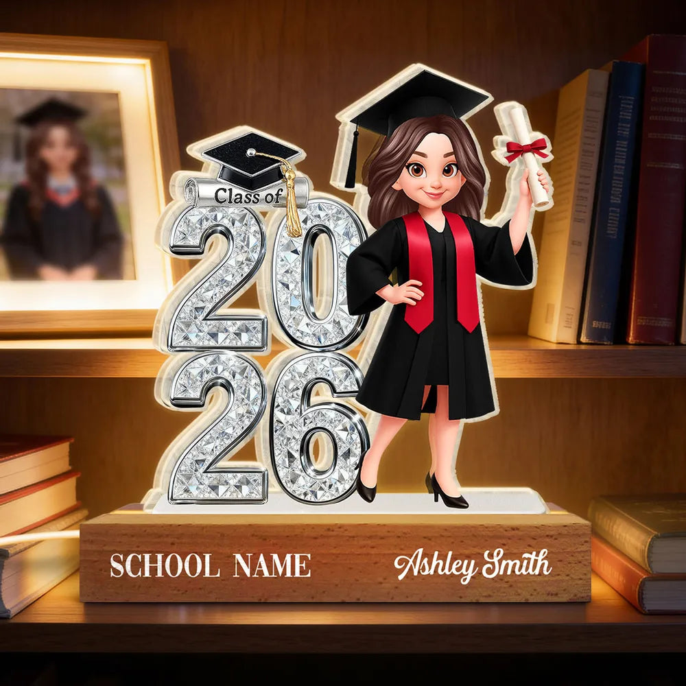 Custom Graduation Figurine for Class of 2026 - Personalized Gift for Graduates Plaque MagicInPrints