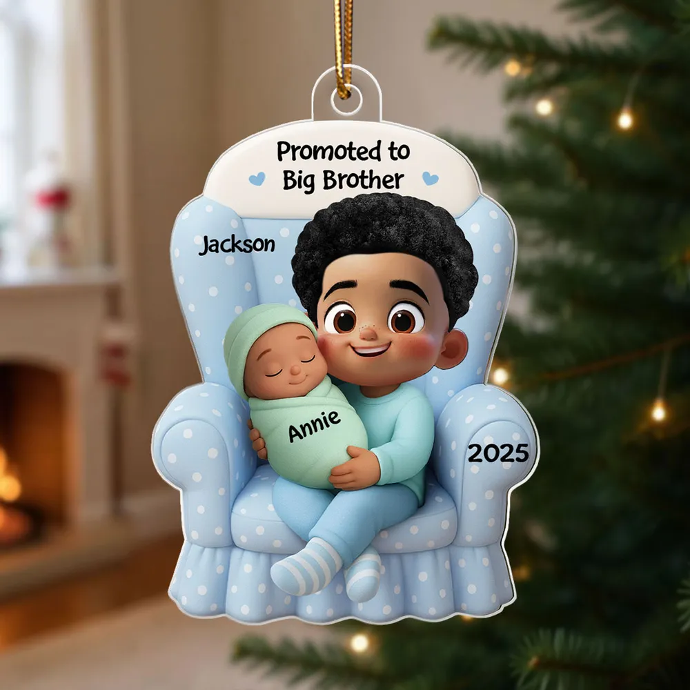 Personalized Big Sister Ornament for Kids - Christmas Gift 2025 Ornament MagicInPrints
