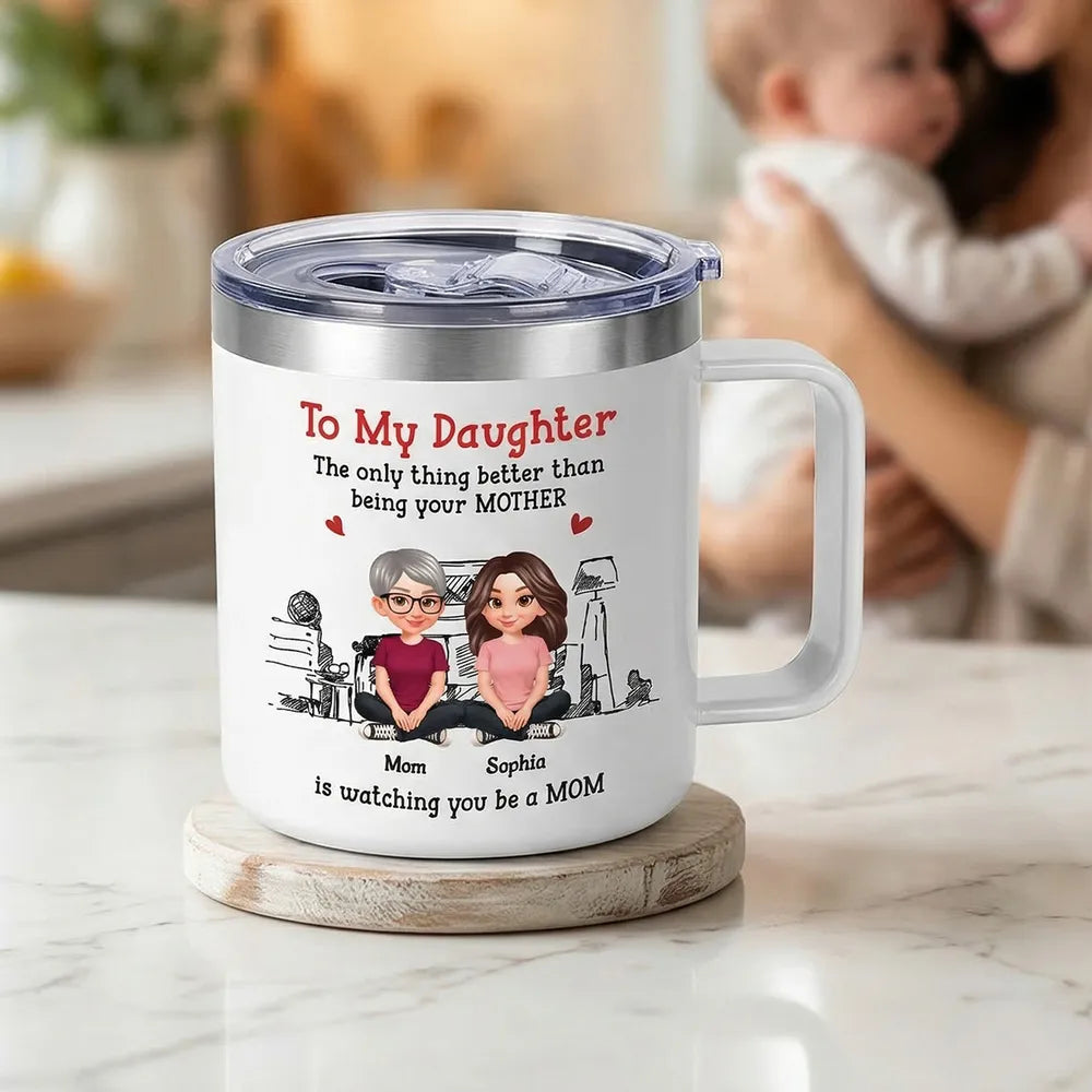 Personalized Mug for Daughter - Heartfelt Message from Mom - Sentimental Gift Cup MagicInPrints