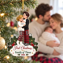 Load image into Gallery viewer, Personalized Acrylic Christmas Ornament for New Parents Gift
