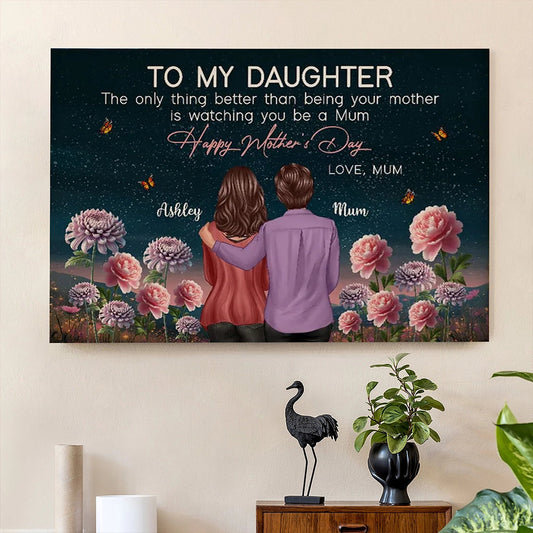 Personalized Mother's Day Canvas for Daughter - Sentimental Gift from Mom Poster or Canvas MagicInPrints