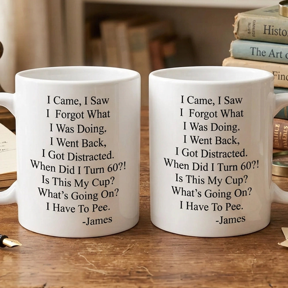Personalized Funny Birthday Mug for Seniors - Humorous 60th Gift Cup MagicInPrints