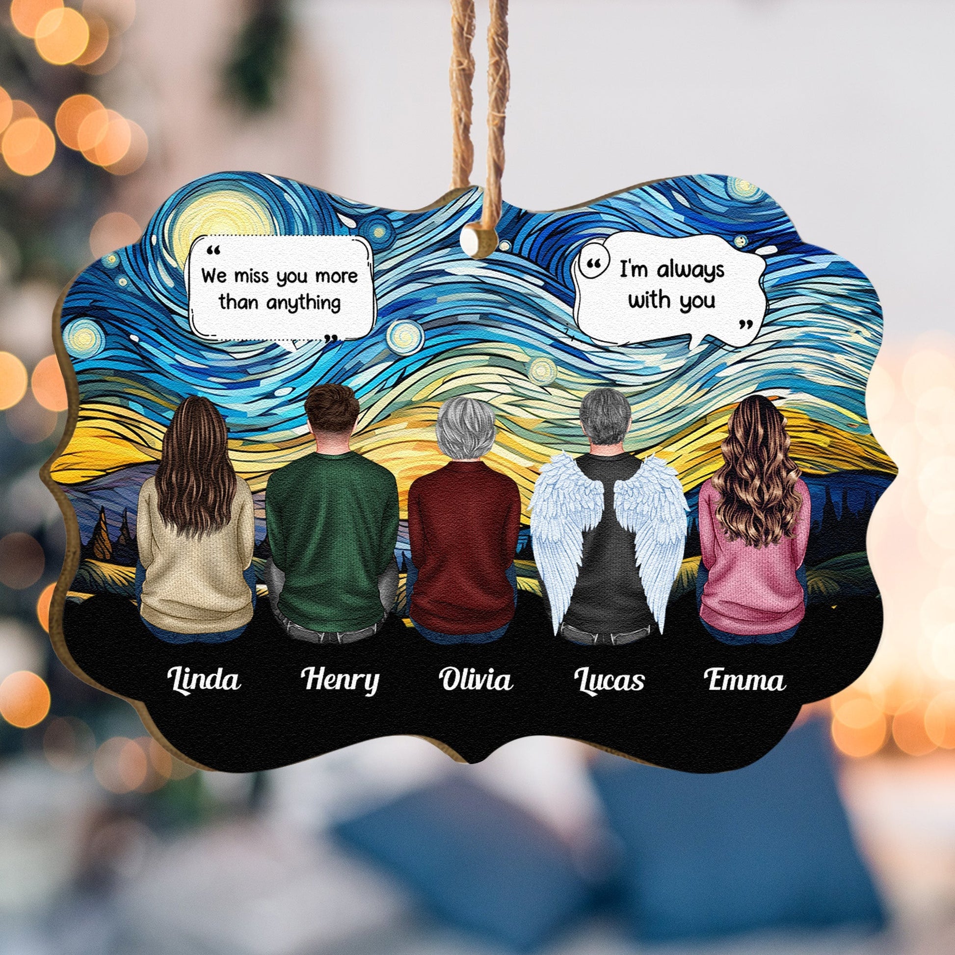 Custom Memorial Ornament for Family - Sentimental Keepsake Gift Ornament MagicInPrints