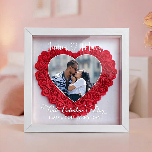 Personalized Heart-Shaped Photo Frame for Couples - Romantic Gift Plaque MagicInPrints