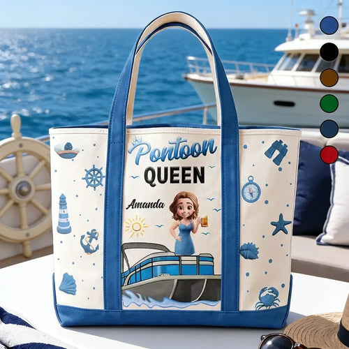 Personalized Oxford Cloth Tote Bag Boating Gift for Her