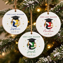 Load image into Gallery viewer, Personalized Graduation Volleyball Ornament Custom Name Gift
