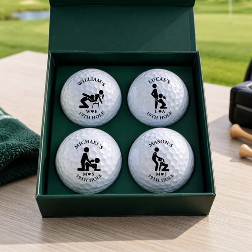 Personalized 19th Hole Golf Ball Funny Gift for Couples