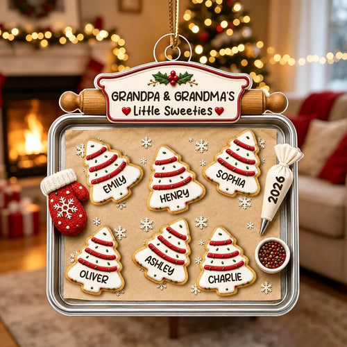 Personalized Acrylic Christmas Ornament Gift for Grandparents