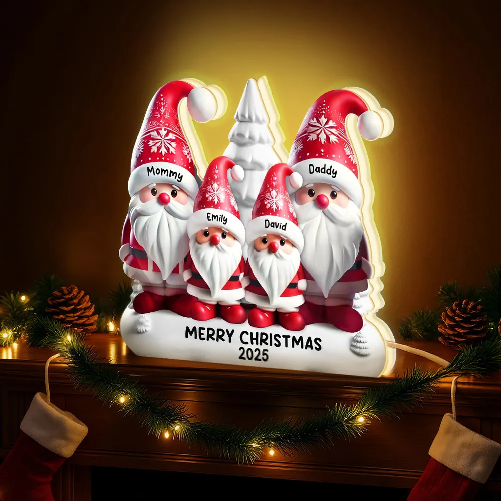 Personalized Family Christmas Ornament for Grandparents - Festive Holiday Decor 2025 Plaque MagicInPrints