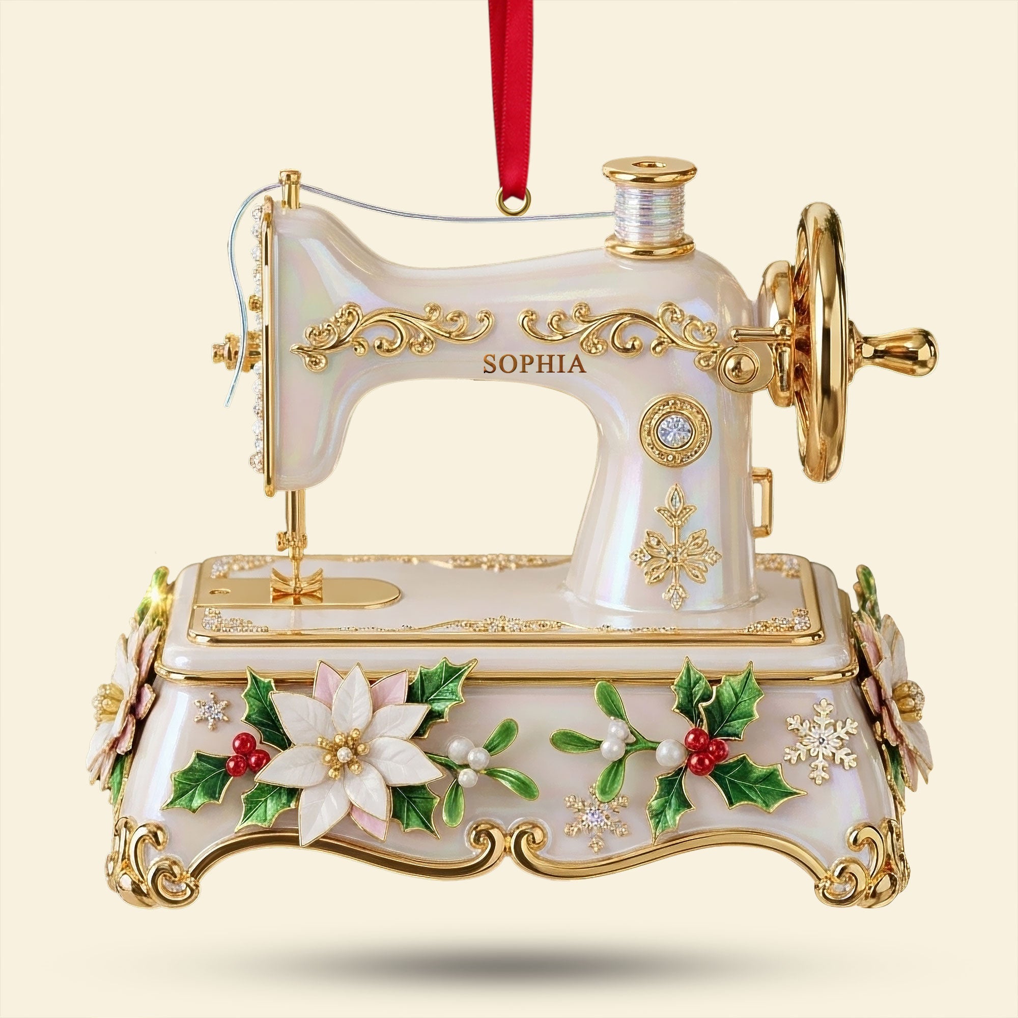 Sewing Machine Ornament - A Personalized Touch for Sewing Enthusiasts Ornament MagicInPrints