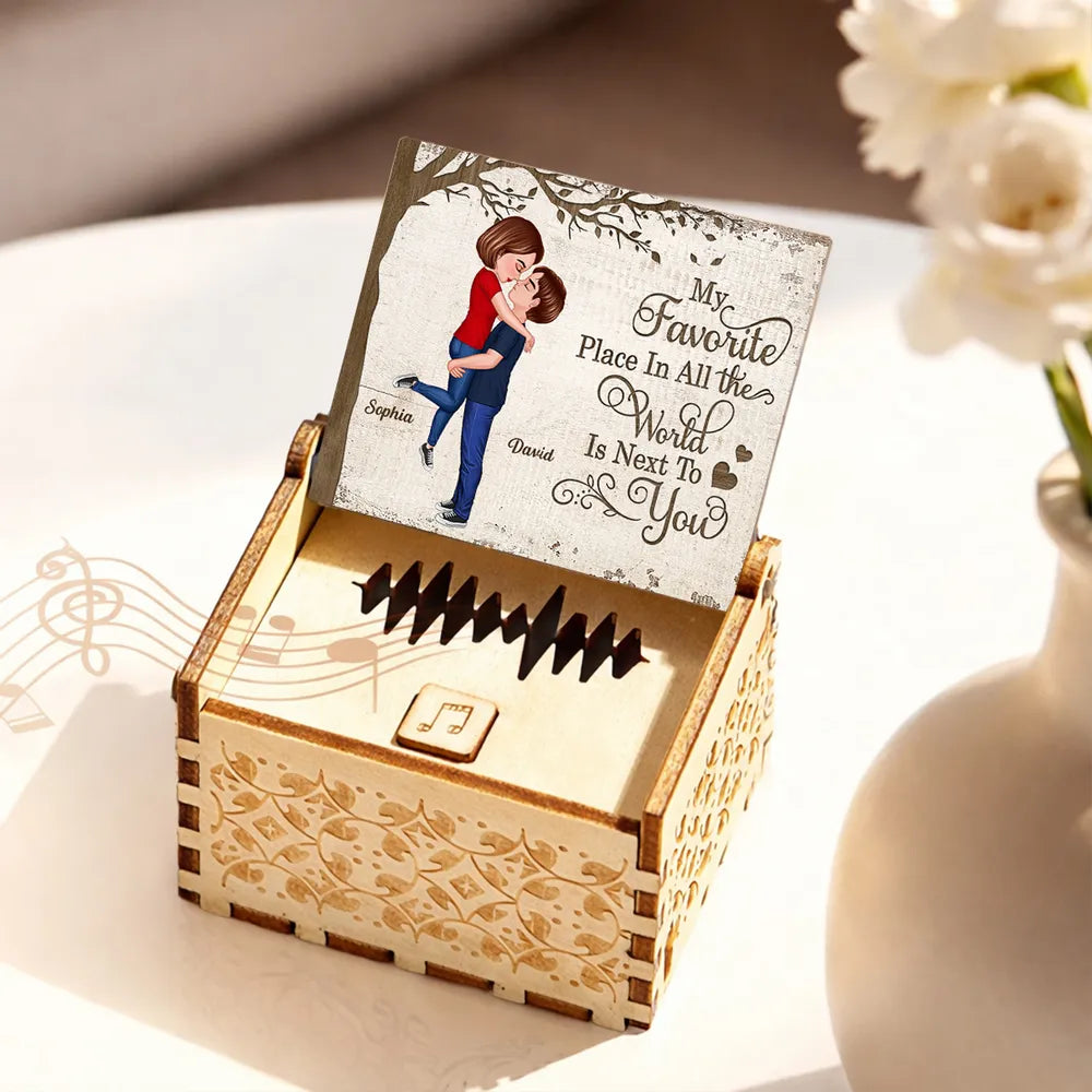 Personalized Romantic Music Box for Couples - Anniversary Gift Plaque MagicInPrints
