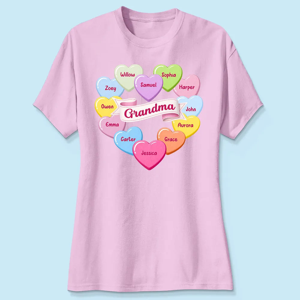 Personalized Grandma T-Shirt for Family - Custom Names Gift Cloth MagicInPrints
