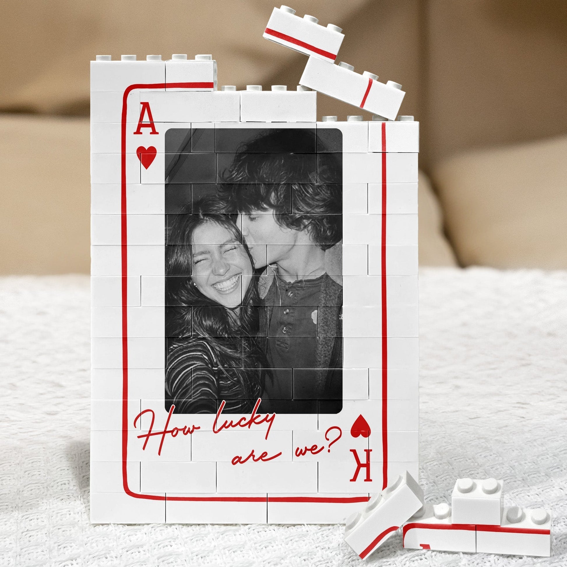 Custom Photo Block Frame for Couples - Romantic Gift Plaque MagicInPrints