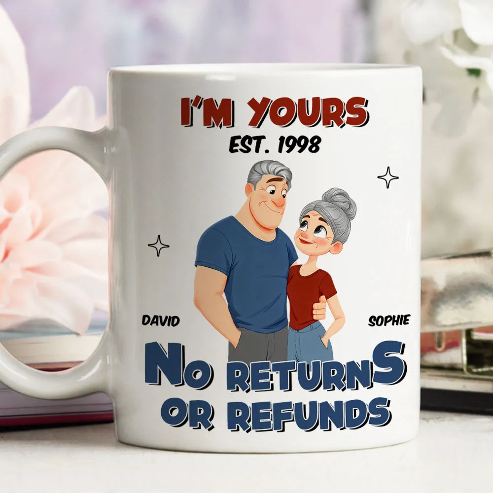 Personalized Couple Mug for Anniversary - Funny 'I'm Yours' Design Cup MagicInPrints