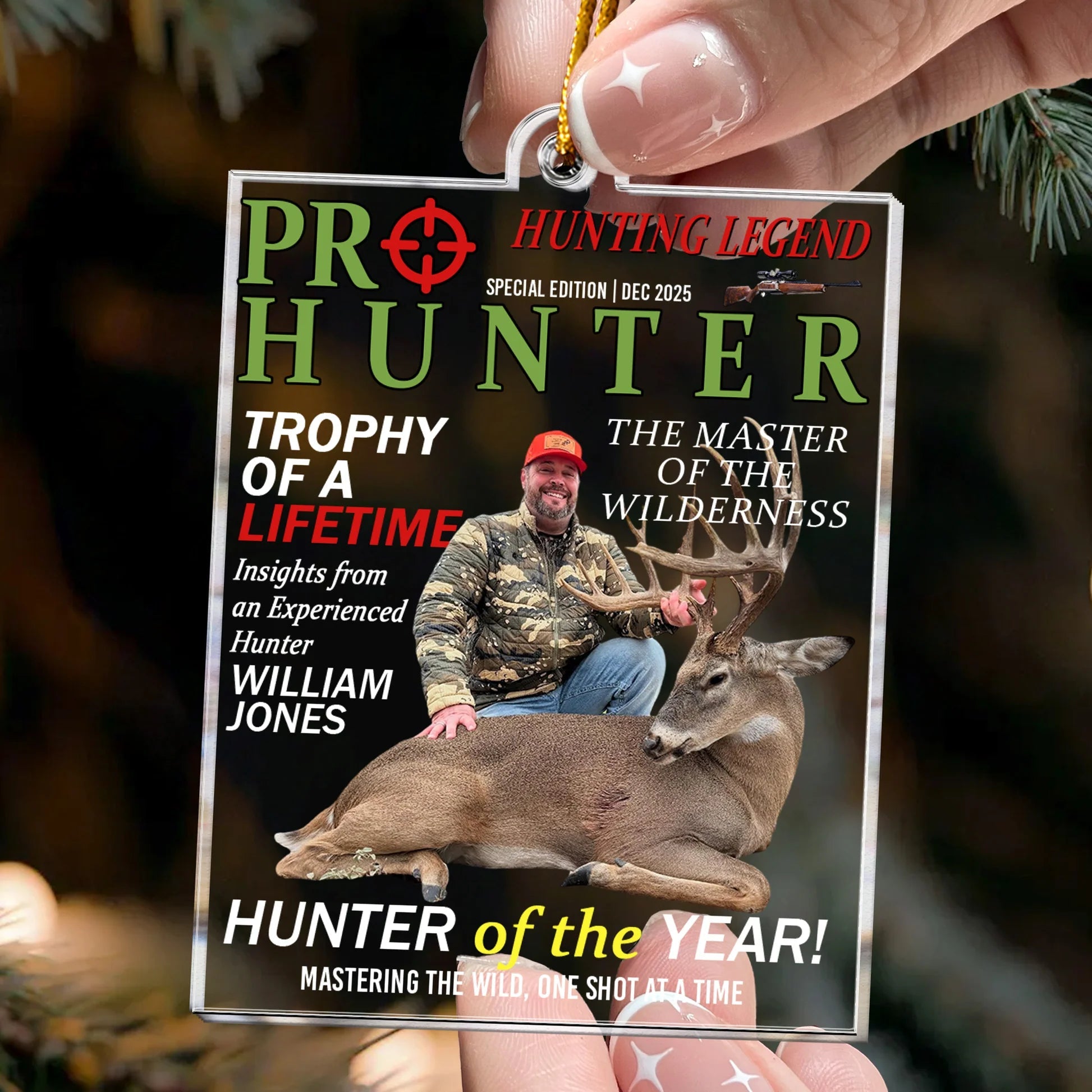 Personalized Hunting Legend Ornament for Hunters - Special Edition Gift Ornament MagicInPrints