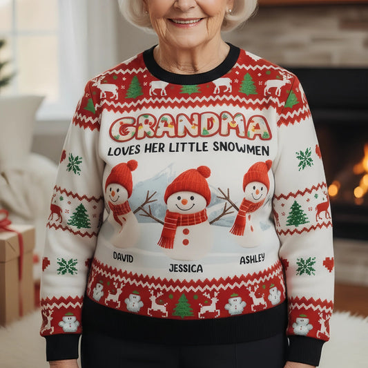 Personalized Grandma Christmas Sweater for Family - Holiday Gift Cloth MagicInPrints