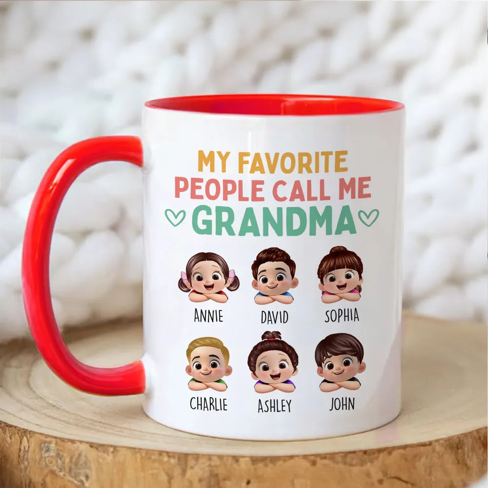 Personalized Grandma Mug for Grandchildren - Heartwarming Gift for Family Cup MagicInPrints