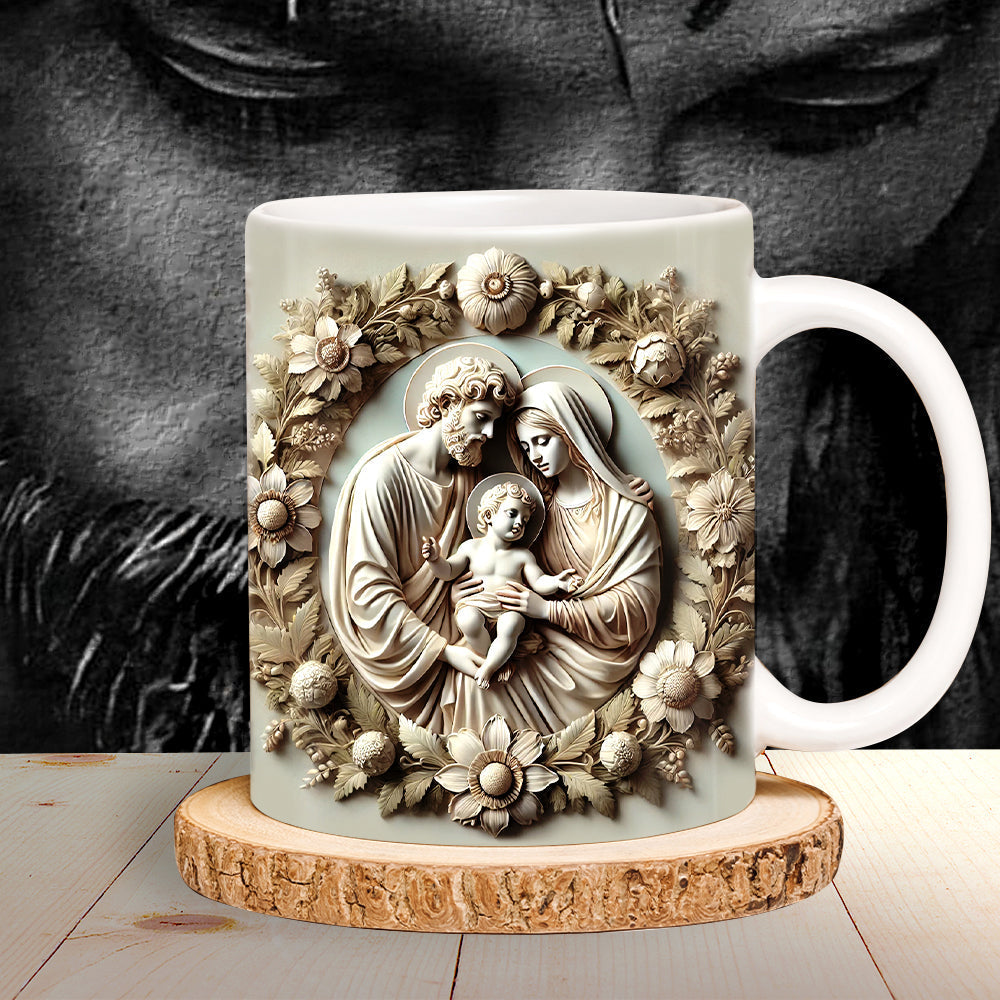 Divine Family Edge To Edge Mug - Perfect Gift for Jesus Lovers Coffee Mug PopCulturePrints