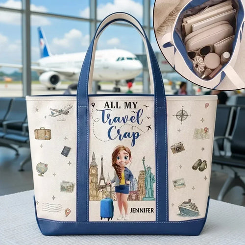Personalized Oxford Cloth Travel Tote Bag Custom Design Gift for Travelers