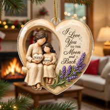 Load image into Gallery viewer, Personalized Acrylic Ornament Grandma Gift Love You to Moon
