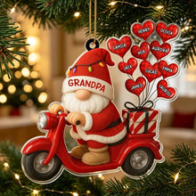 Load image into Gallery viewer, Personalized Acrylic Christmas Ornament Santa Gift for Grandpa
