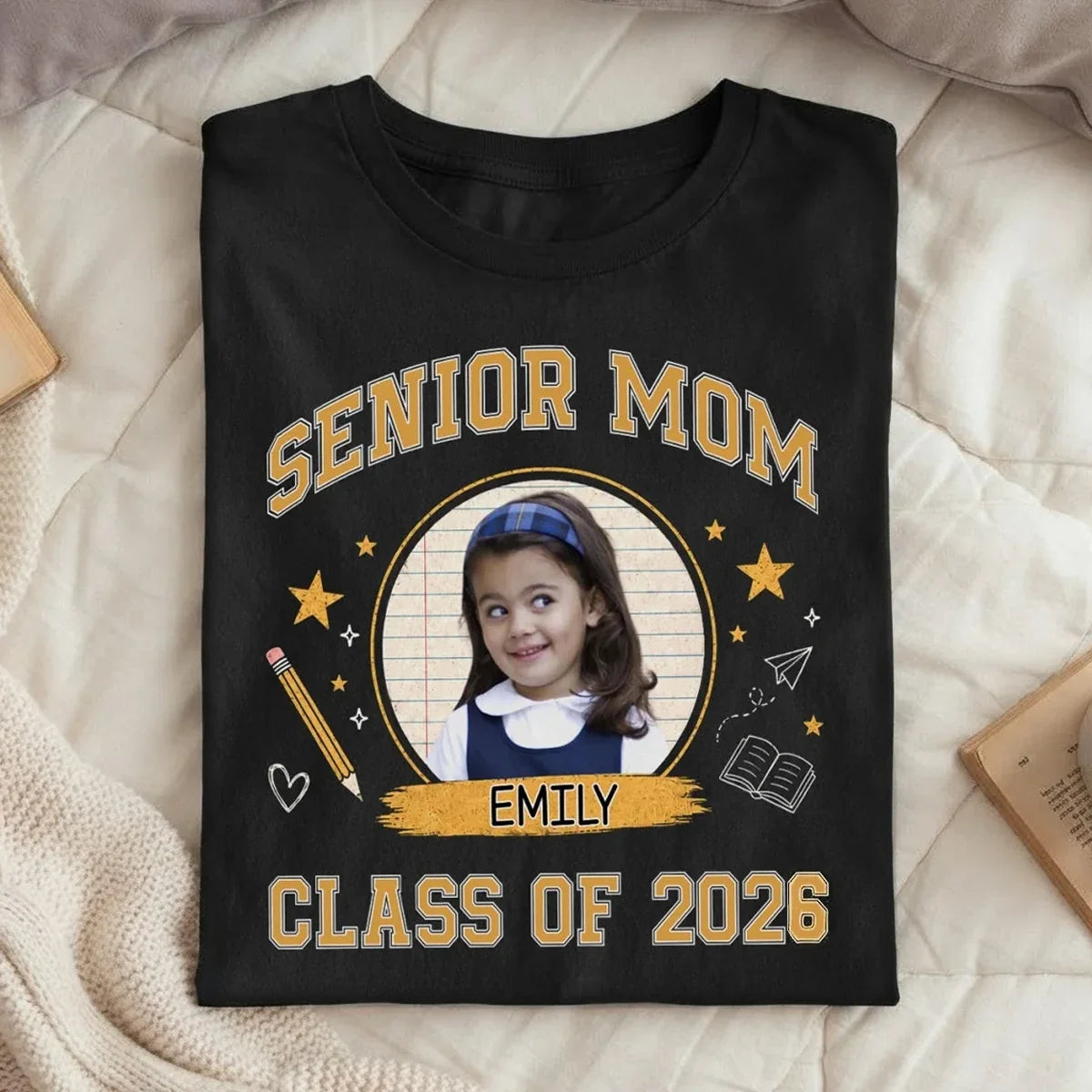 Personalized Classic Tee Graduation Gift for Mom | School Pride