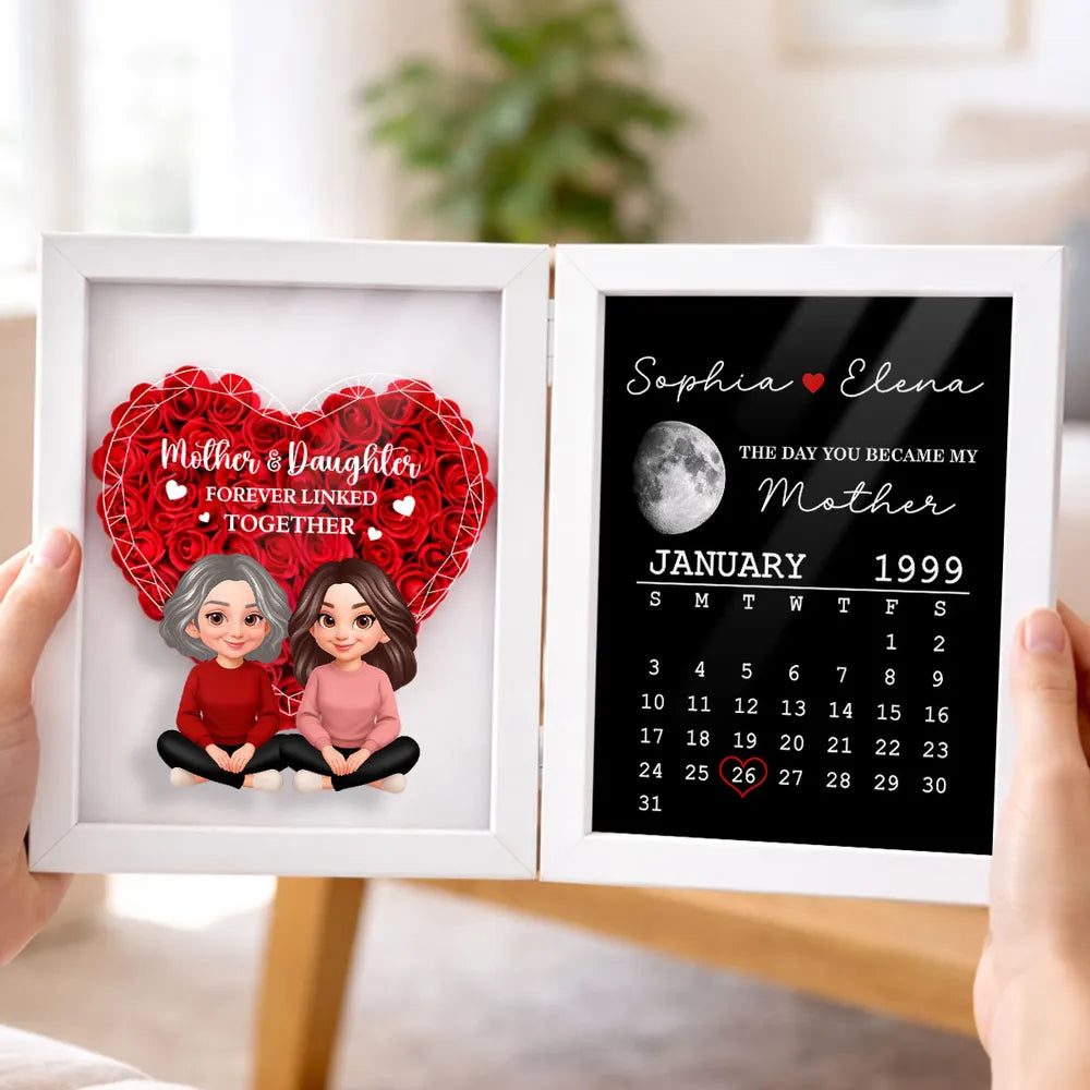 Personalized Mother-Daughter Keepsake Frame - Sentimental Gift for Mother's Day Plaque MagicInPrints