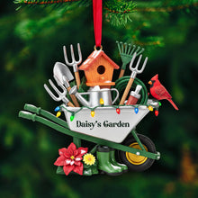 Load image into Gallery viewer, &quot;A Garden of Joy&quot; - Personalized Gardeners&#39; Tool Caddy Ornament - Unique Gift for Garden Lovers, Custom Christmas Present Ornament MagicInPrints
