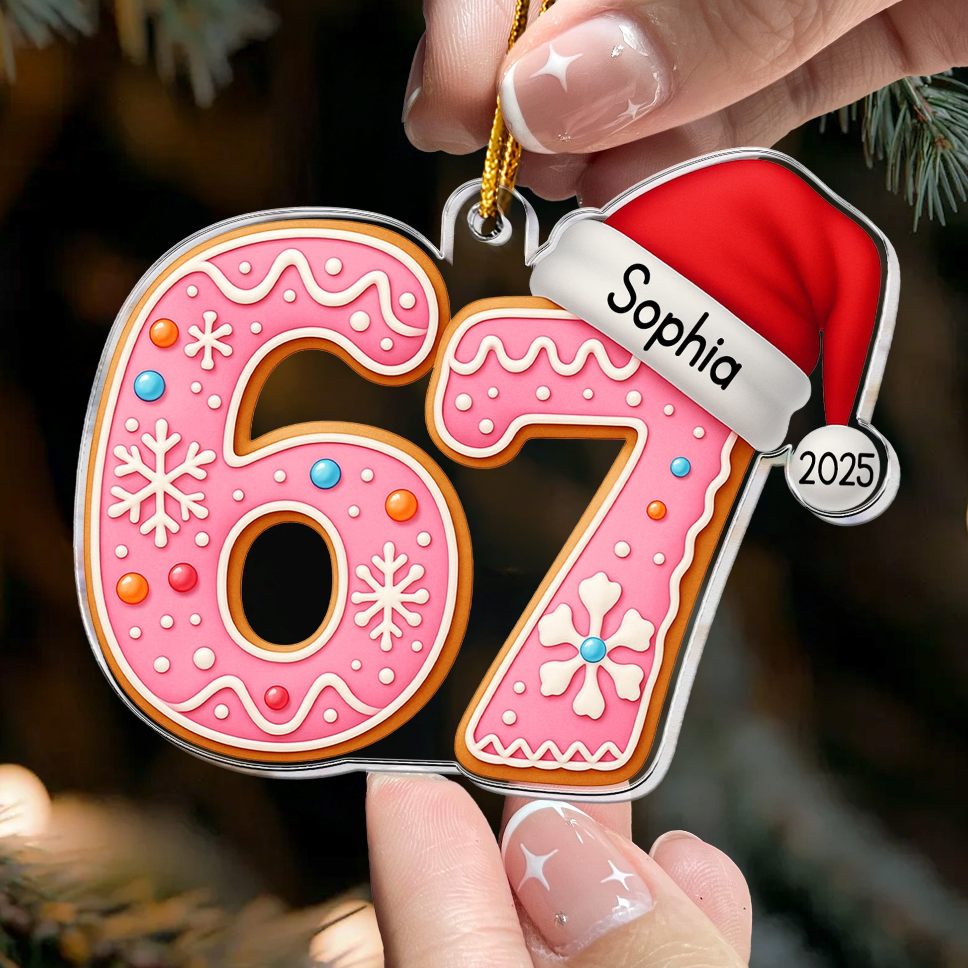 Personalized Christmas Ornament for Kids - Festive Year Keepsake Ornament MagicInPrints
