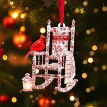 Load image into Gallery viewer, Cherish Memories with Our Heaven Cardinal Toile de Jouy Ornament - Personalized Gift for Loved Ones Ornament PopCulturePrints
