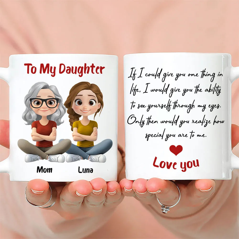 Personalized Mother Daughter Mug Set - Heartfelt Gift for Special Occasions Cup MagicInPrints