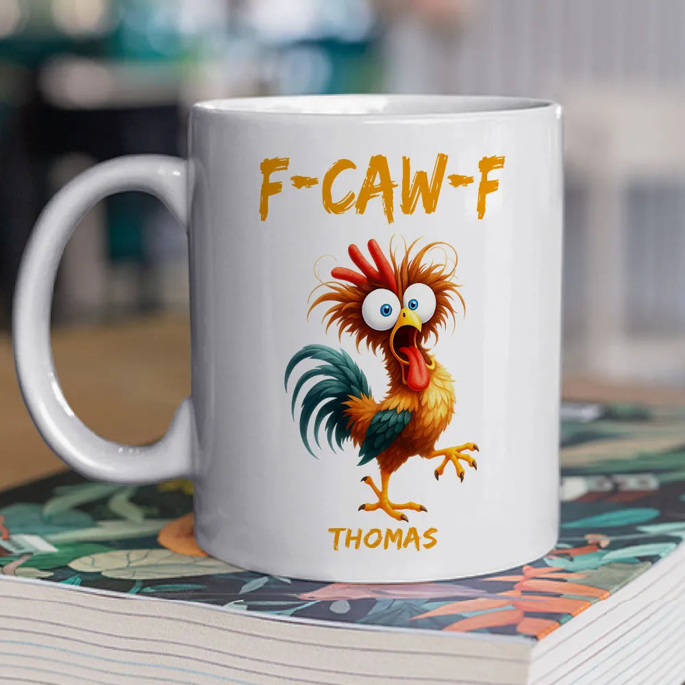Personalized Funny Coffee Mug for Adults with Rooster Design - Gift for Home or Office Cup MagicInPrints