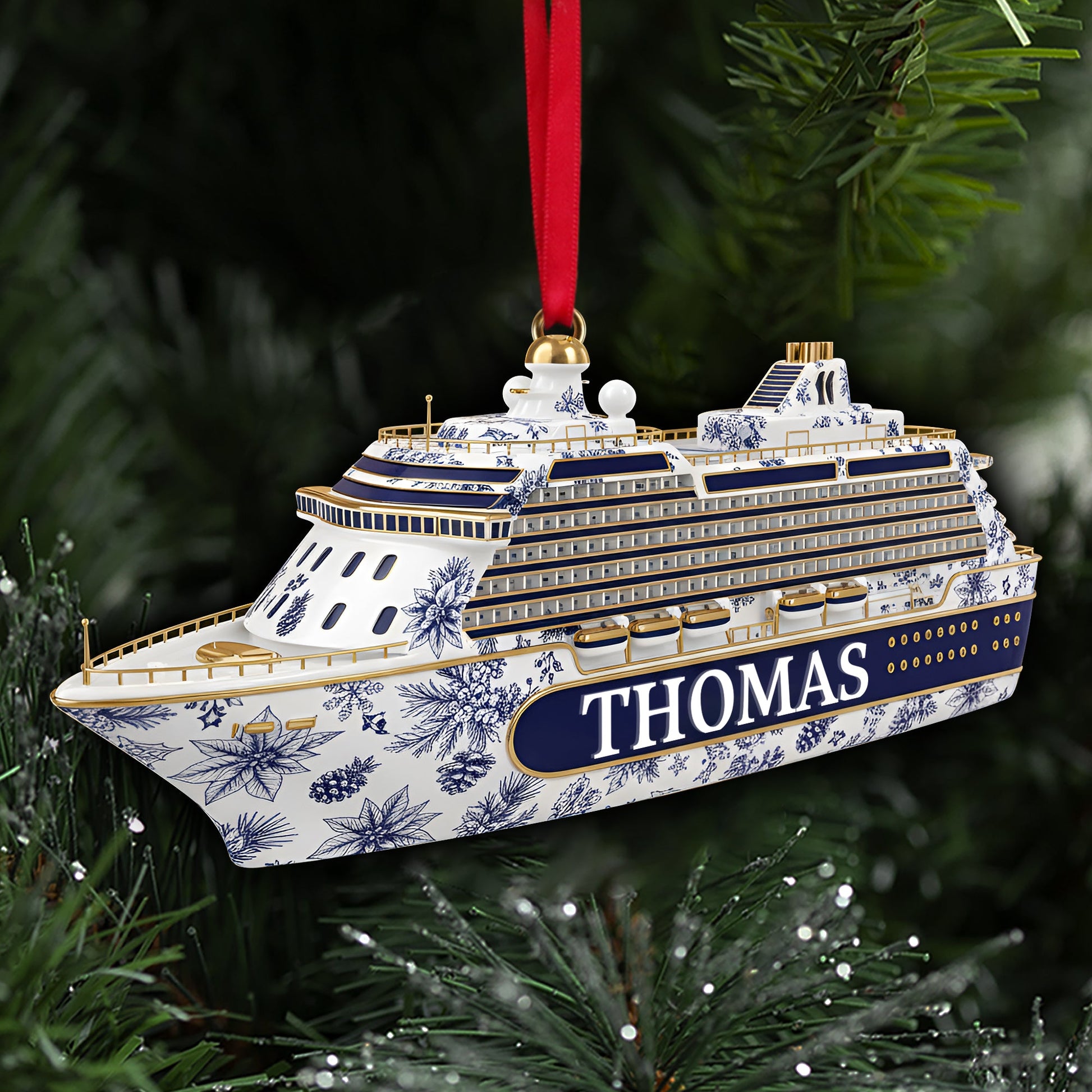 Sail Away with Memories - Road Trip Cruising Ornament, Personalized Gift for Cruising Lovers Ornament MagicInPrints