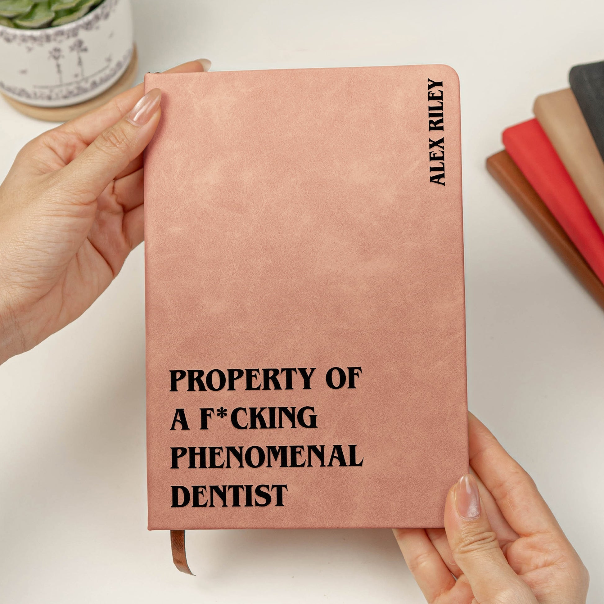 Personalized Leather Notebook for Professionals with Funny Quote - Gift for Any Occasion Stationery MagicInPrints