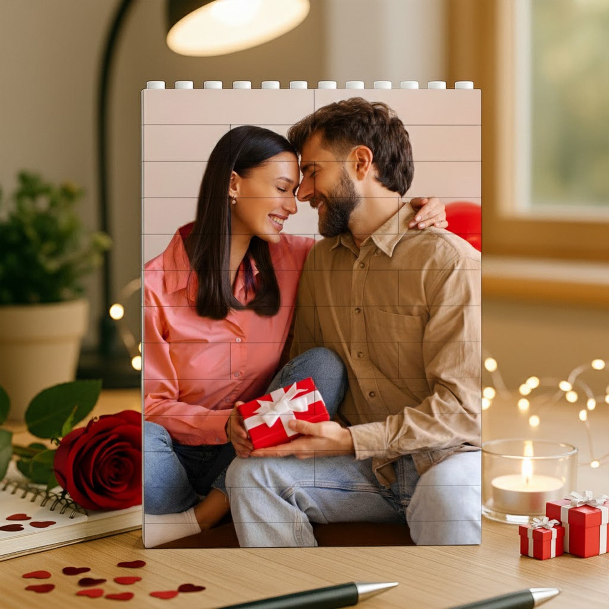 Personalized Photo Puzzle for Couples - Anniversary Gift with Custom Names Plaque MagicInPrints