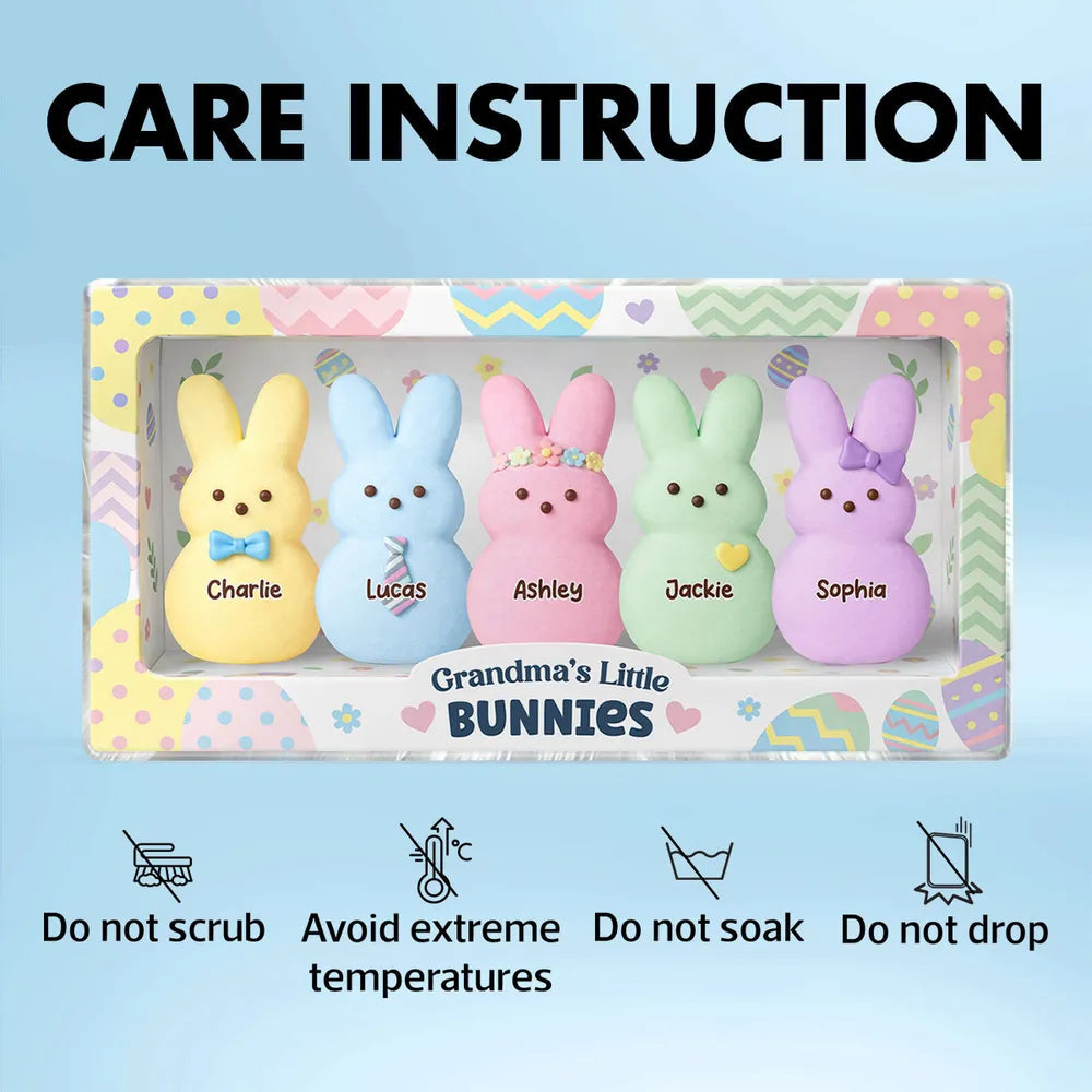 Personalized Plush Bunny Set for Kids - Easter Gift Keepsake Plaque MagicInPrints