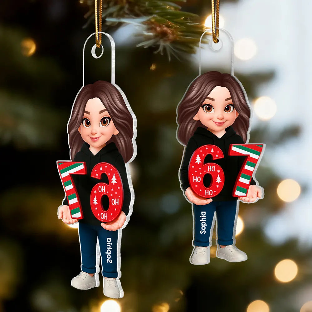 Personalized Christmas Couple Ornament for Family - Holiday Decor Ornament MagicInPrints