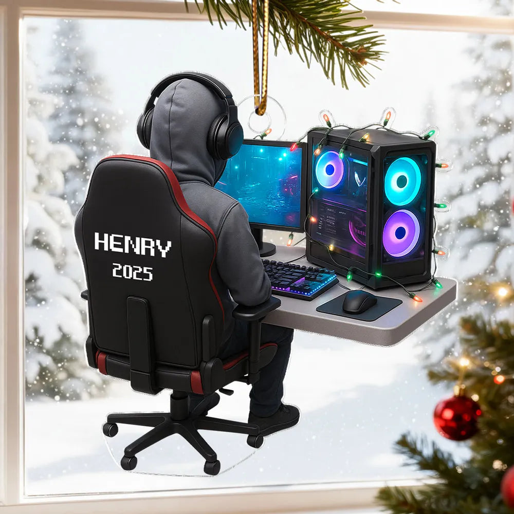 Personalized Gamer Christmas Ornament for Gamers - Holiday Gift Ornament MagicInPrints