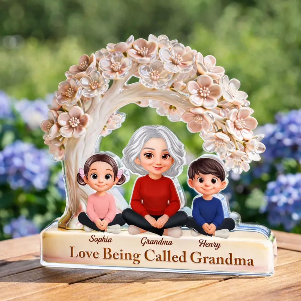 Personalized Family Tree Sculpture for Grandma - Sentimental Gift for Mother's Day Plaque MagicInPrints