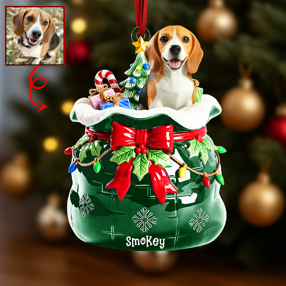 Celebrate Your Pet: Customizable Festive Keepsake Christmas Ornament - Perfect Gift for Pet Lovers! Ornament MagicInPrints