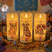 Load image into Gallery viewer, Personalized Flameless LED Candle Custom Pet Memorial Gift for Dog Lovers
