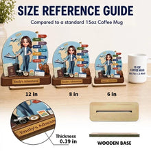 Load image into Gallery viewer, Personalized 2-Layer Wooden Travel Plaque Unique Gift for Adventurers
