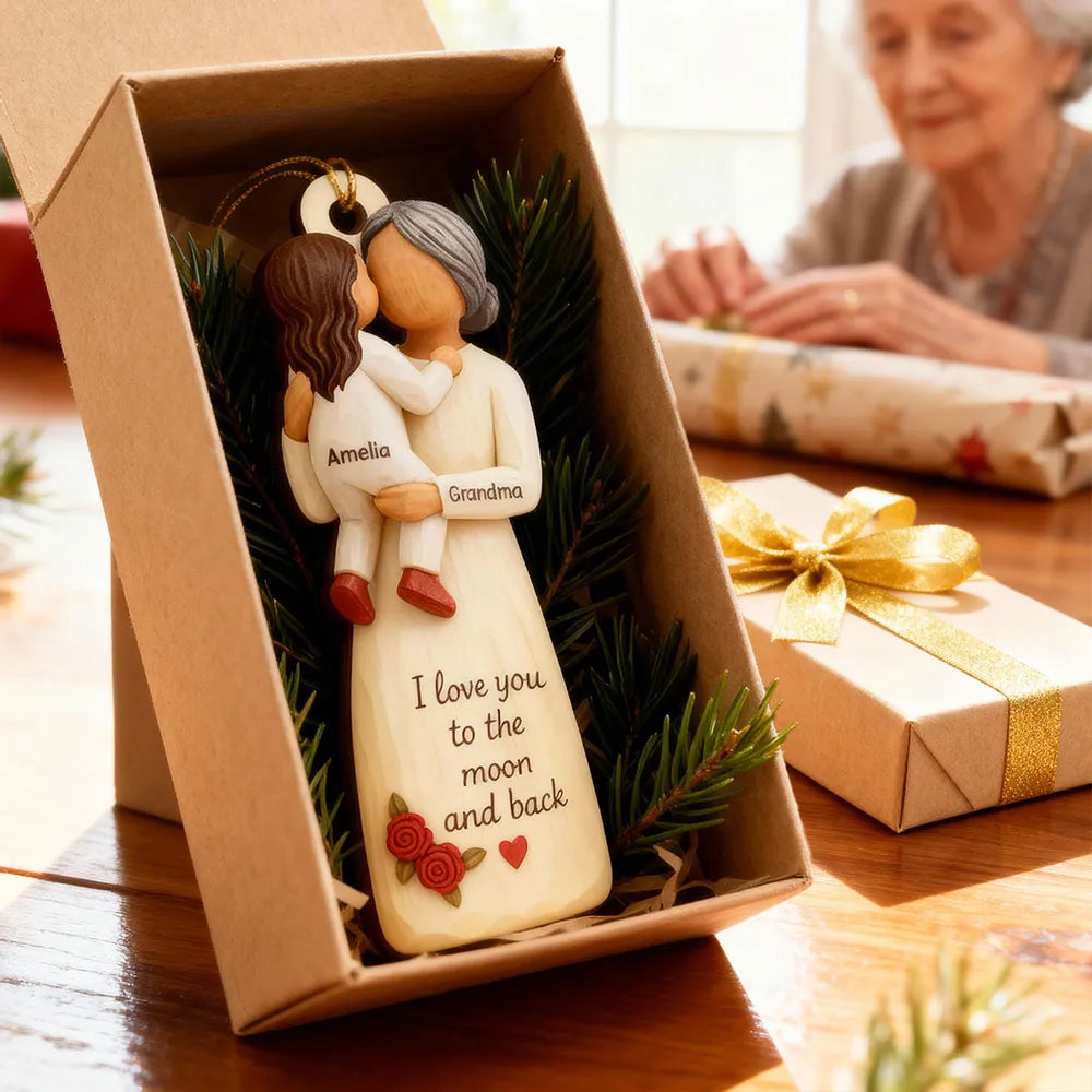 Personalized Grandma Ornament for Grandchildren - Heartfelt Christmas Gift Ornament MagicInPrints
