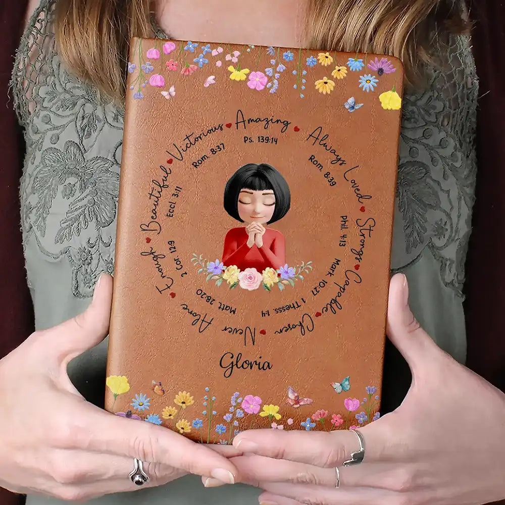 Personalized Prayer Journal for Women - Inspirational Floral Design Stationery MagicInPrints