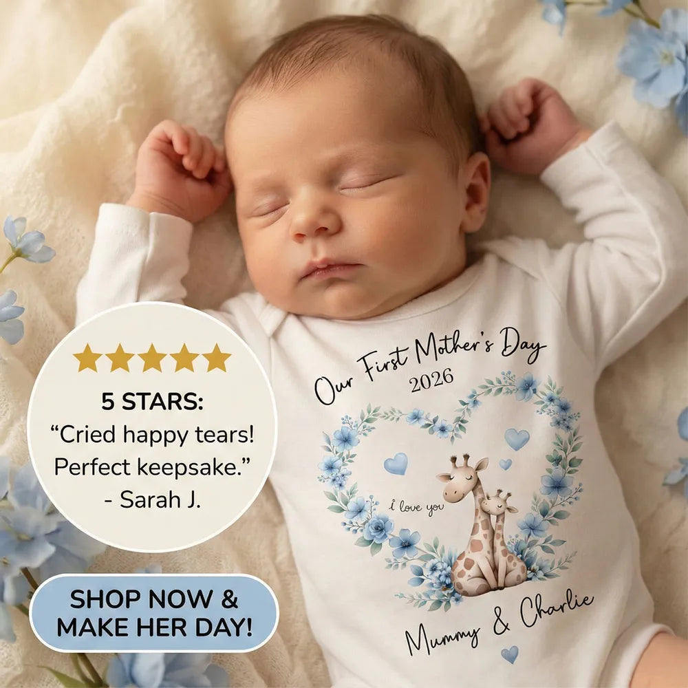 Personalized Baby Onesie for Mother's Day 2026 - Custom Name Gift Cloth MagicInPrints
