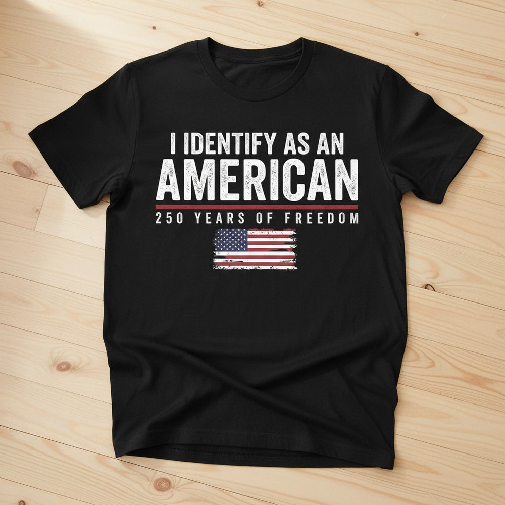 Patriotic T-Shirt for Adults - American Identity 250 Years of Freedom Cloth MagicInPrints
