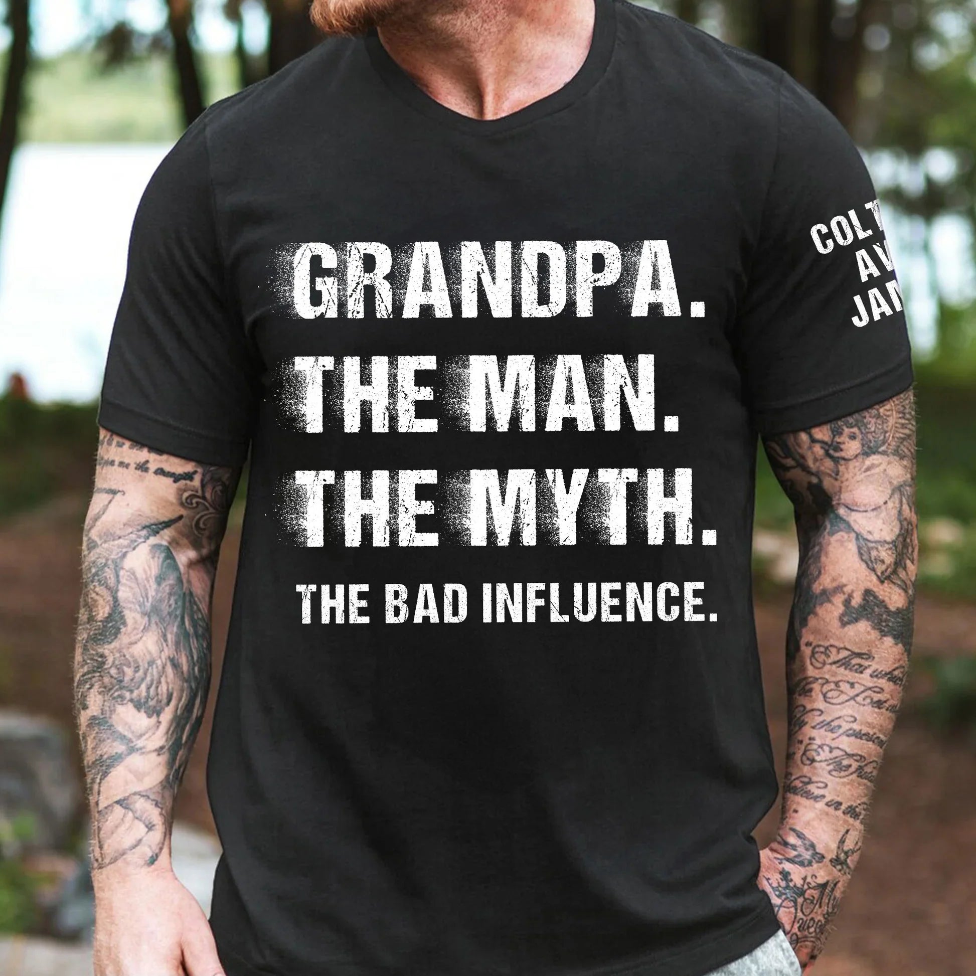 Personalized Grandpa T-Shirt for Men - Funny Gift for Grandfather Cloth MagicInPrints