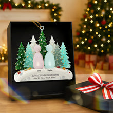 Load image into Gallery viewer, A Friend Is God&#39;s Way of Making Sure We Never Walk Alone - Personalized Christmas Ornament for Friends Ornament MagicInPrints
