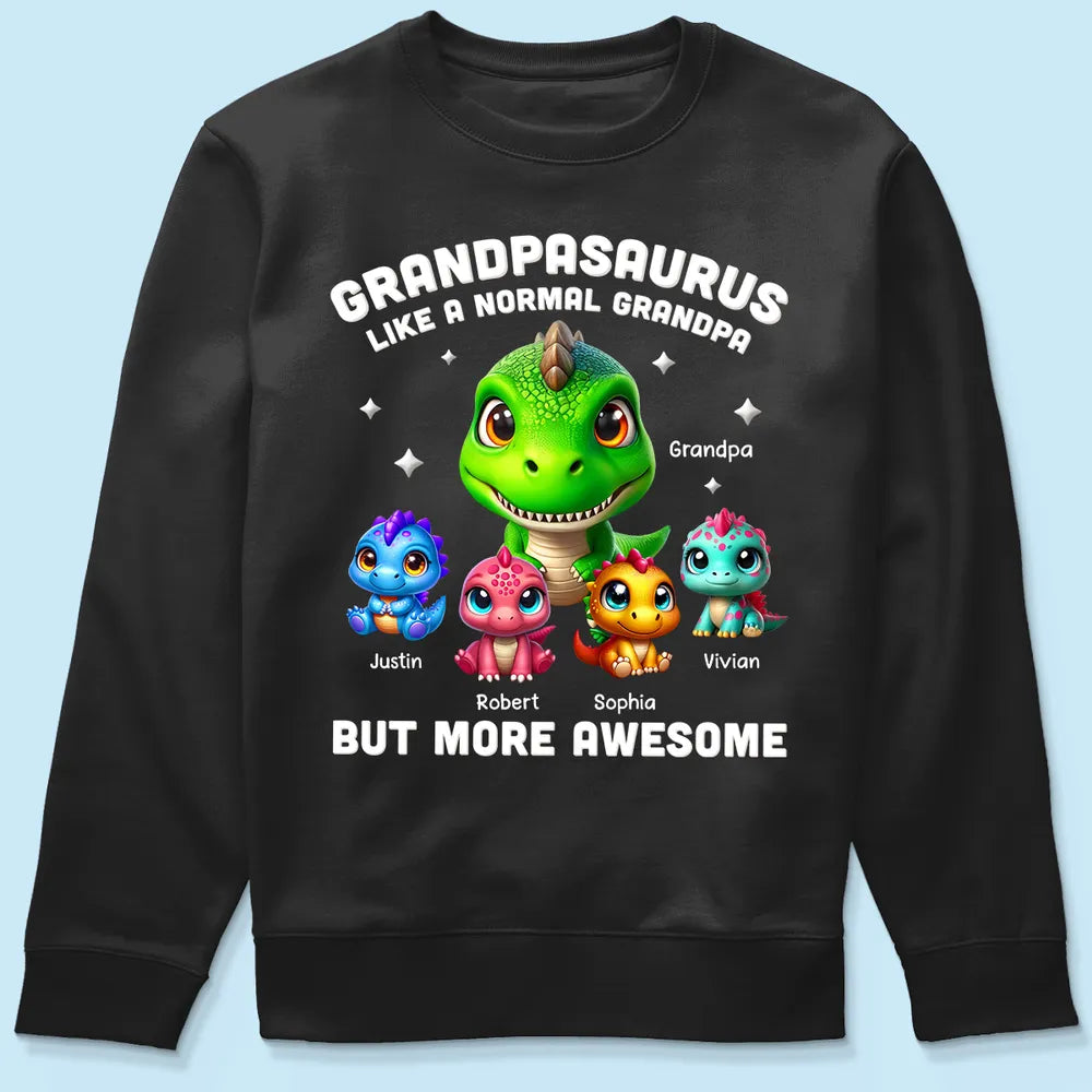 Personalized Grandpa Dinosaur T-Shirt for Family - Fun Gift Cloth MagicInPrints