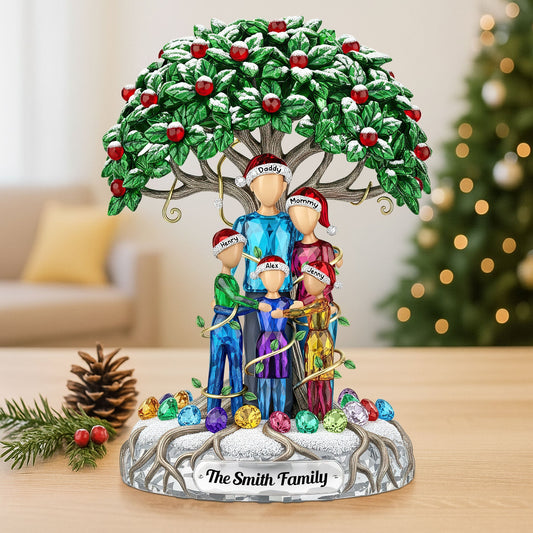 Family Tree Plaque - Personalized Gifts For Family Shaped Plaques MagicInPrints